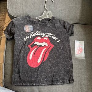 The Rolling Stones Kids Black T-Shirt brand new 2t